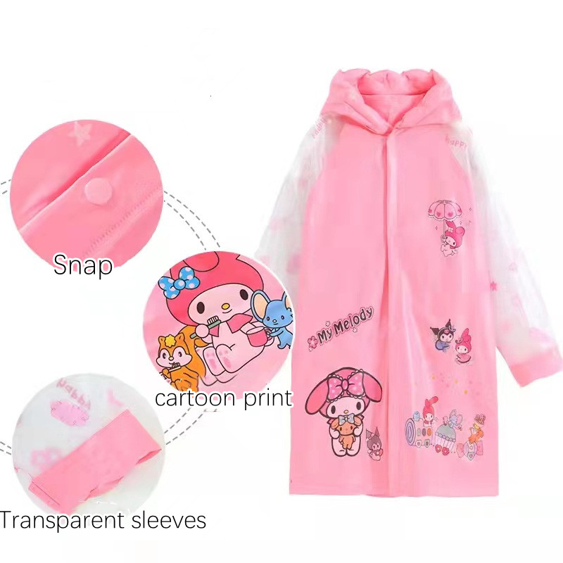 Waterproof Cartoon Kids Raincoat & Rain Poncho for Boys & Girls