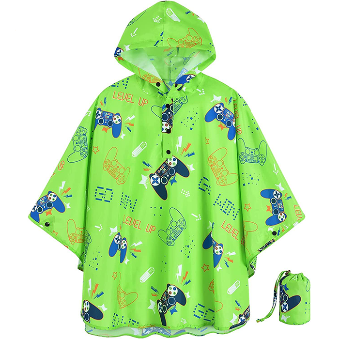 fashionable rain poncho for kids raincoat polyester rain coat waterproof rainwears