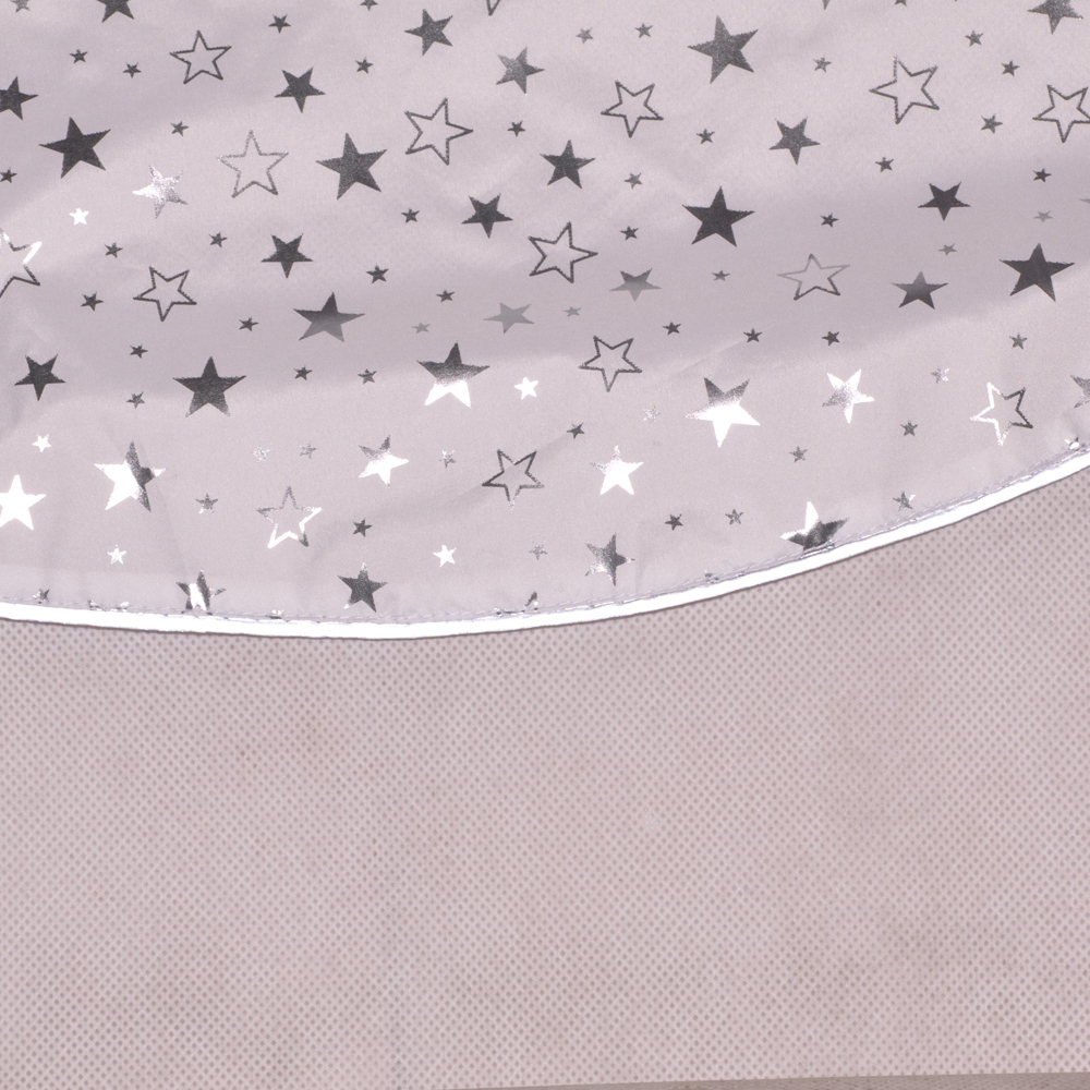 Silver color powder full printing rain poncho