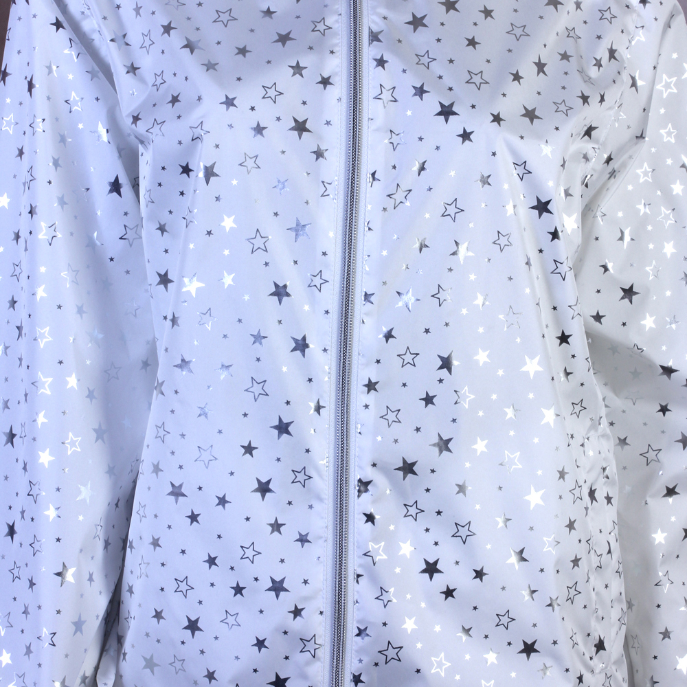 Silver Printed Women’s Jacket – Stylish, Lightweight & Trendy Outerwear