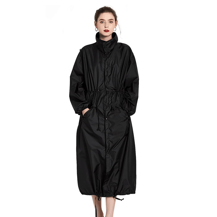 women long raincoat waterproof rainwears polyester rain coat fashionable design raincoat for adult