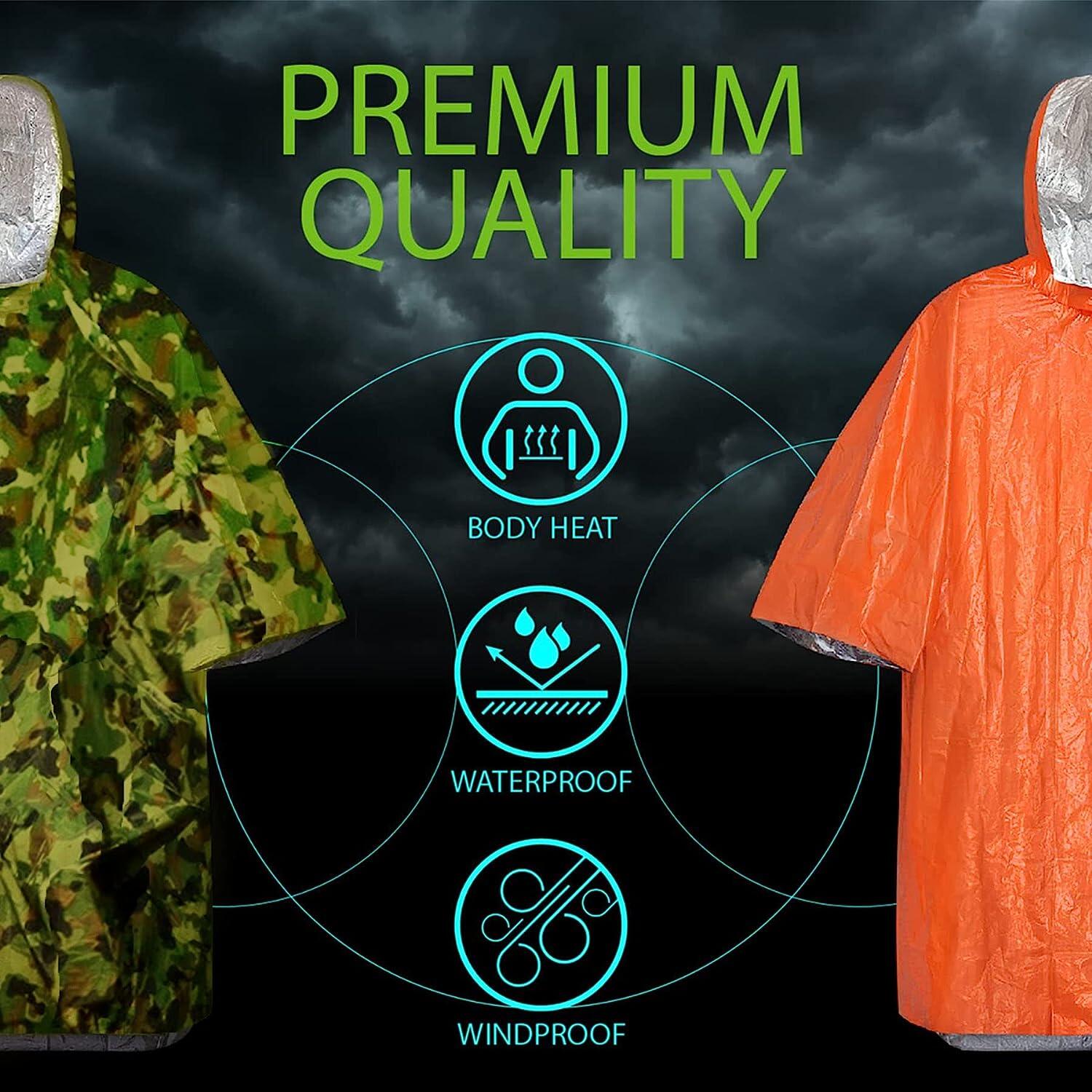 high quality 100% waterproof disposable rain poncho durable rain coat Emergency raincoat