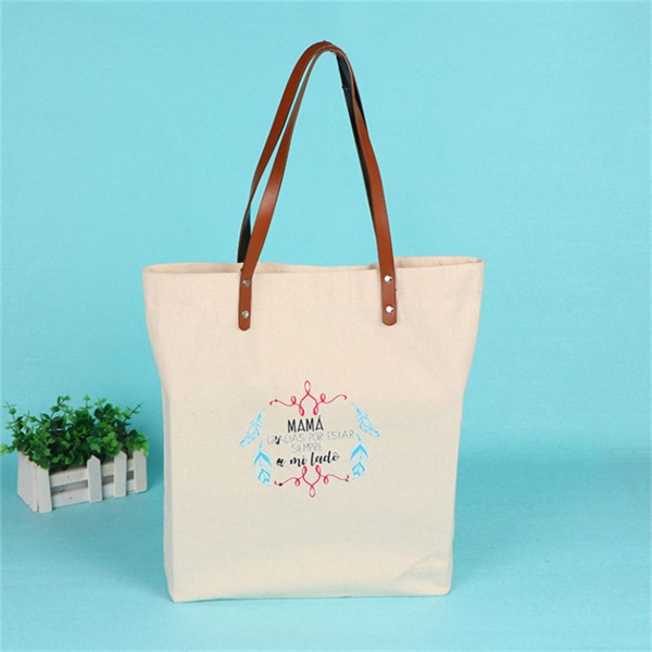 Customized Logo Printed Cotton Shopping Tote Bags