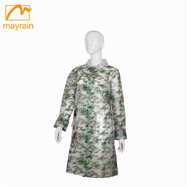 Rain Free TPU Fashion Raincoat Camouflage | Waterproof & Eco