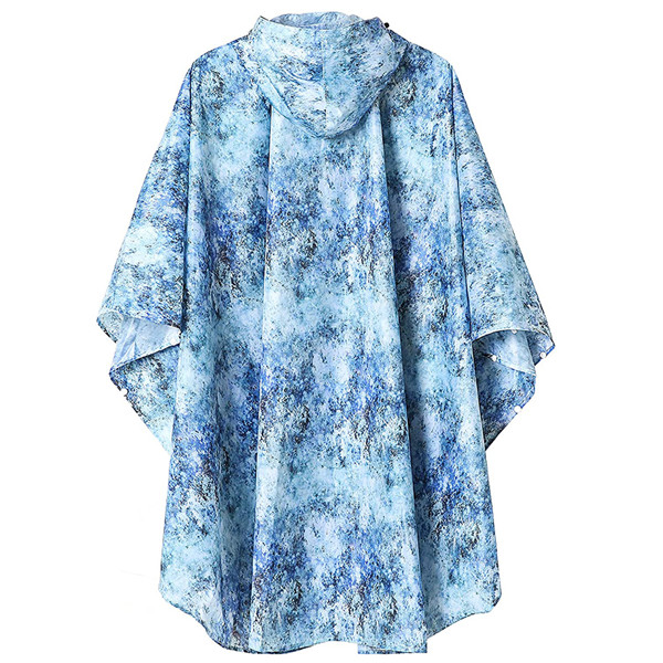 Ladies Hooded Rain Poncho for Outdoor Activity – Waterproof & Lightweight
