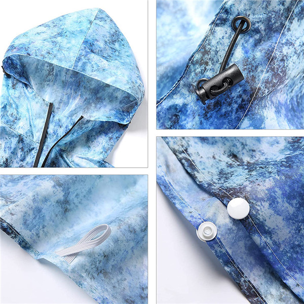 Ladies Hooded Rain Poncho for Outdoor Activity – Waterproof & Lightweight