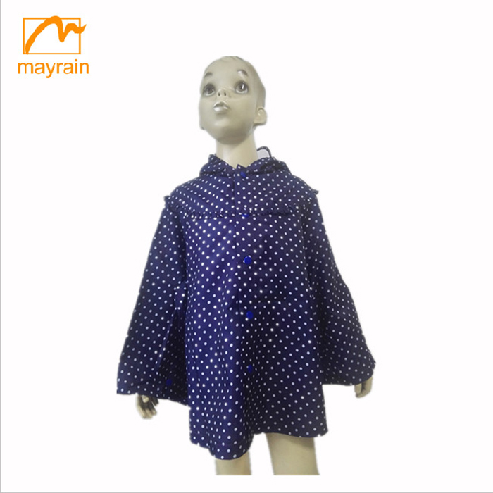 Fashion Waterproof Kids Rain Poncho - Stylish & Dry Gear