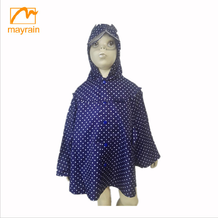 Fashion Waterproof Kids Rain Poncho - Stylish & Dry Gear