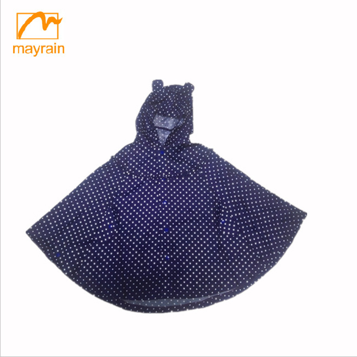Fashion Waterproof Kids Rain Poncho - Stylish & Dry Gear