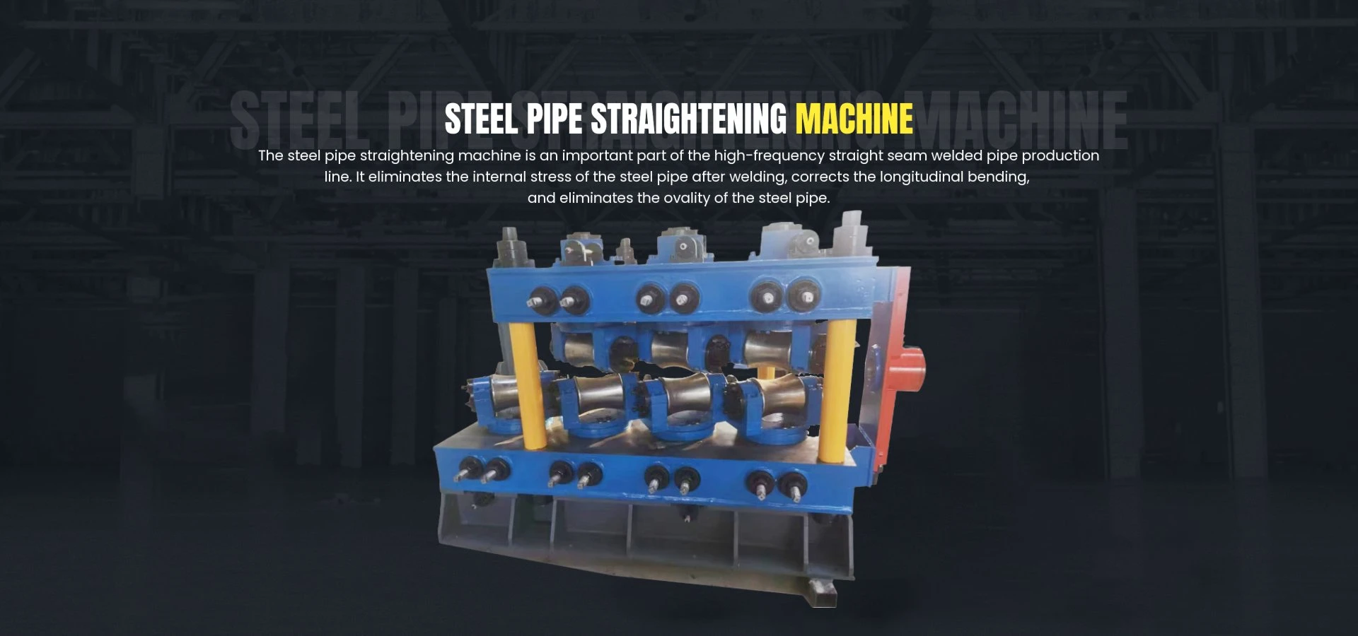 conduit pipe manufacturing machine