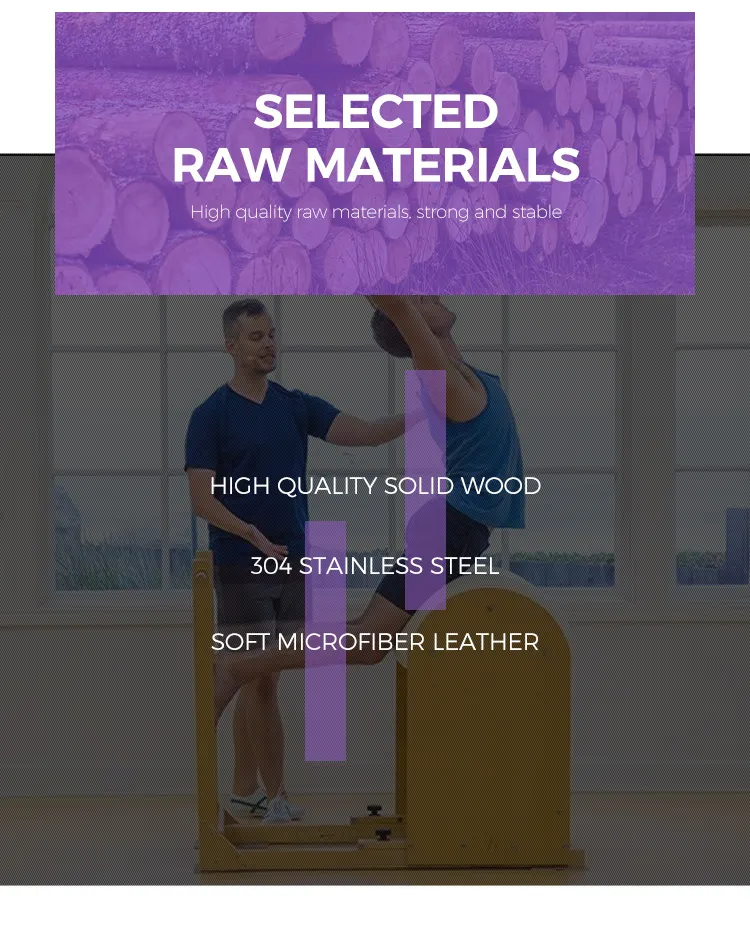 Fitness Machine Black Oak Foldable Reformer Pilates Machine Professional Pilates Reformers