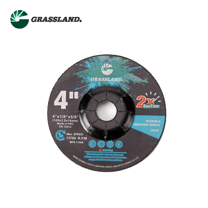 GRASSLAND 4″ FLEXIBLE GRINDING DISC 100X3X16MM