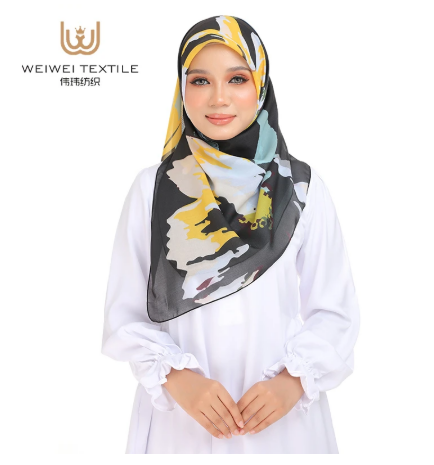 The Beauty of  Cotton Voile Scarves in Muslim Fashion