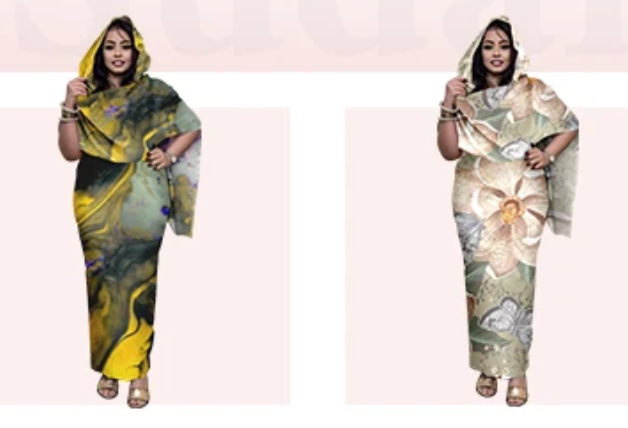 Finding Hayda Print Chiffon Scarves