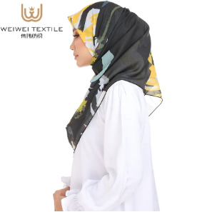 Malaysia Hijab Stretch Lace Edges Provide Grip Without Pins