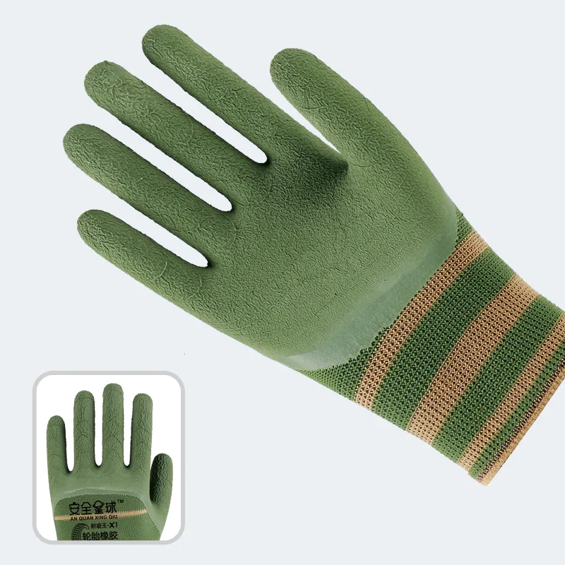 Wear-Resistant Anti-Slip Latex Construction Engineering Gloves
