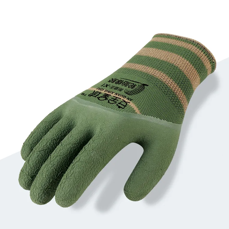 Wear-Resistant Anti-Slip Latex Construction Engineering Gloves