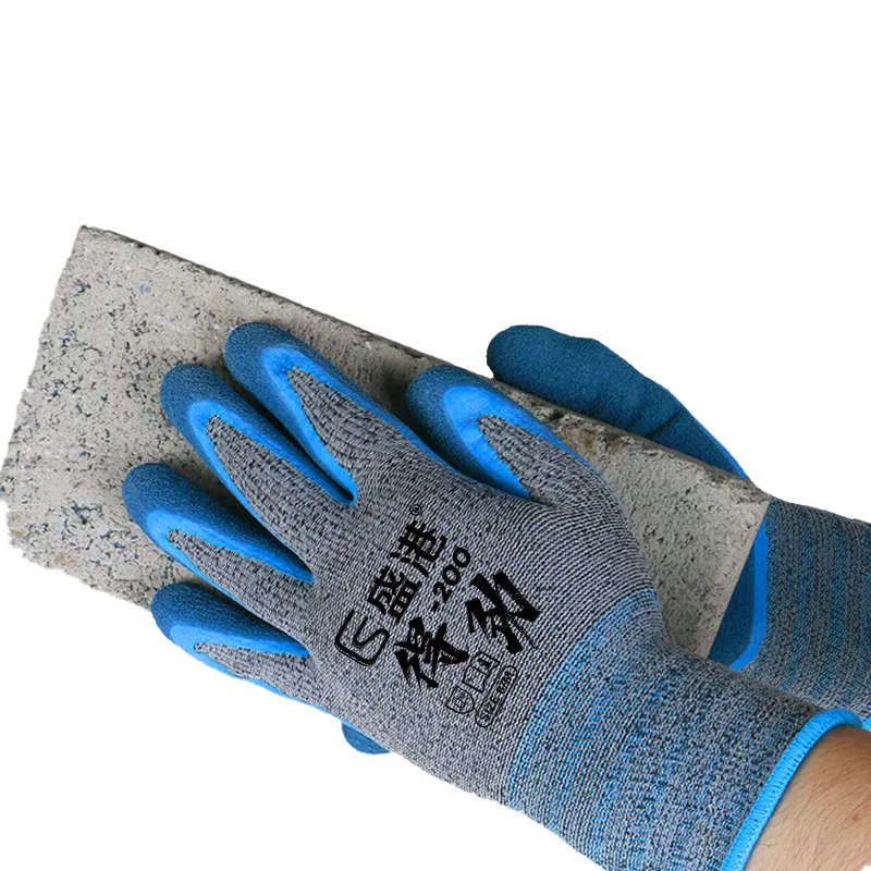 Wholesale Impact-Resistant Non-Slip Latex-Coated Work Gloves