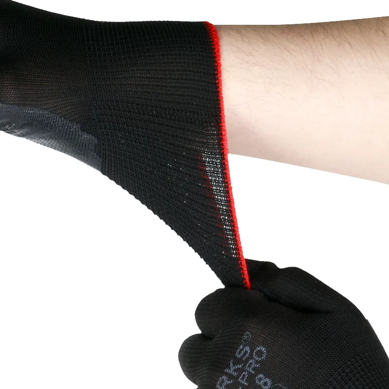 Need Wholesale Non-Slip Work Gloves Black Nitrile Coated?