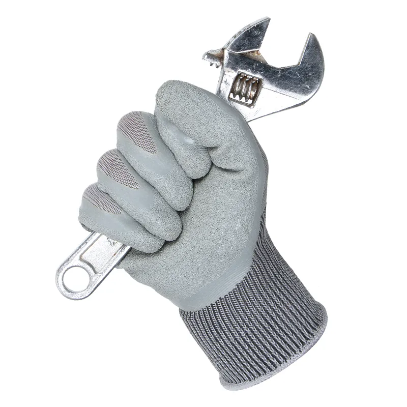 Safety Cutting Protective Gloves Waterproof Grey Industrial