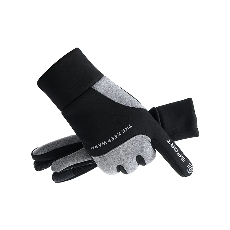 monogrammed leather gloves