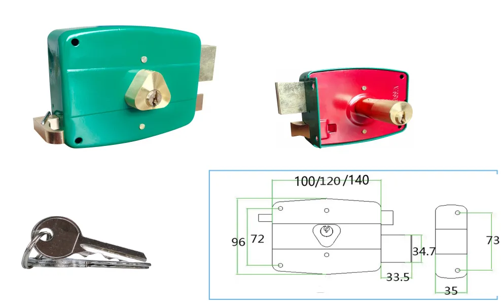 Rim Lock: 540-double row of marbles