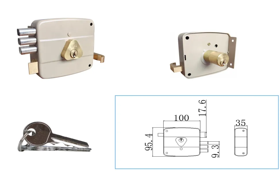 Rim Lock: 540- 10C-3M