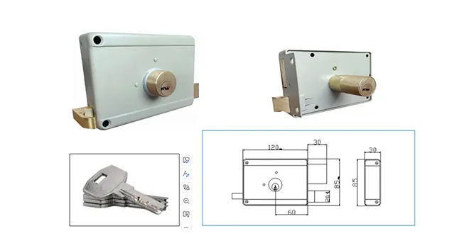 Rim Lock: 111 Three Gears