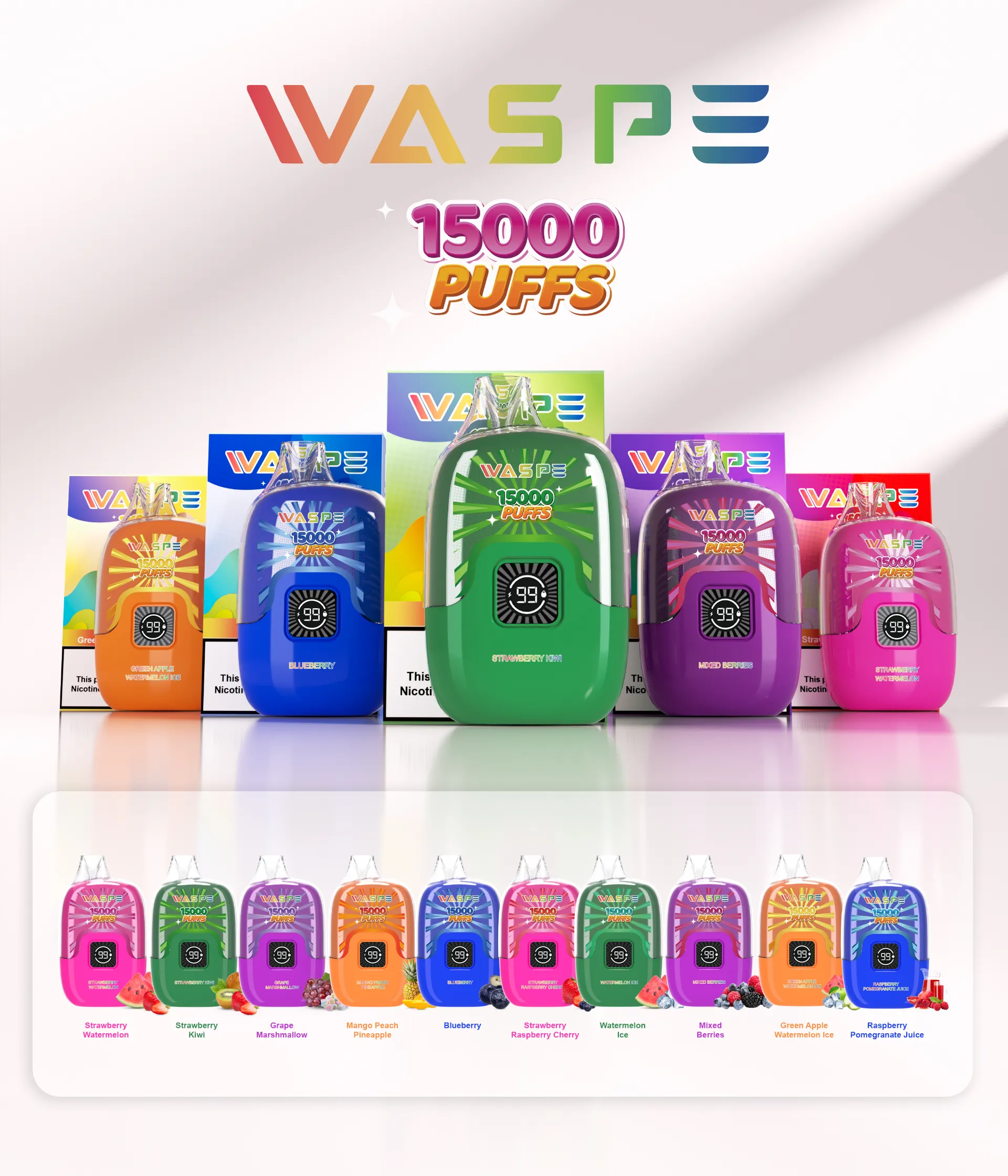 WASPE 15000 PUFFS Digital Box