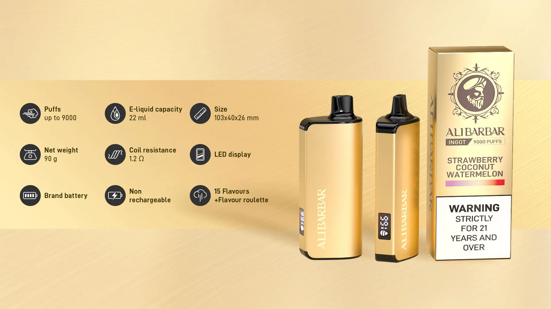 Ingot 9000 PUFFS Electronic Cigarettes