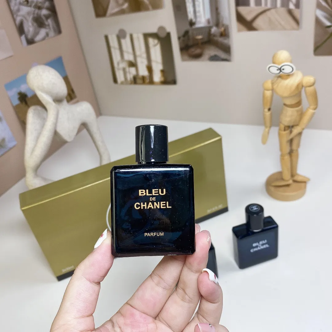 Chanel Blue Three Piece Set With 30ml Pieces And Nozzle