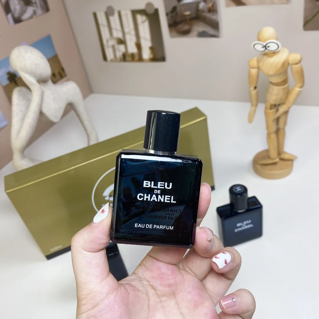 Chanel Blue Three Piece Set With 30ml Pieces And Nozzle