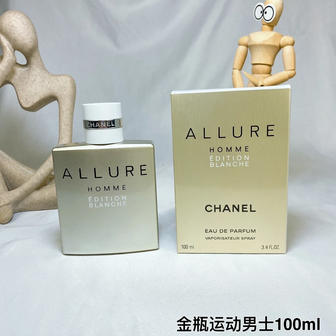 Chanel White Charm (White Fashion) Gold Bottle Sports Men 100ml