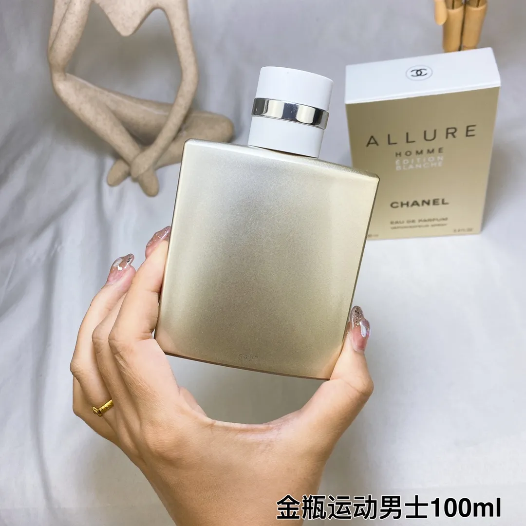 Chanel White Charm (White Fashion) Gold Bottle Sports Men 100ml