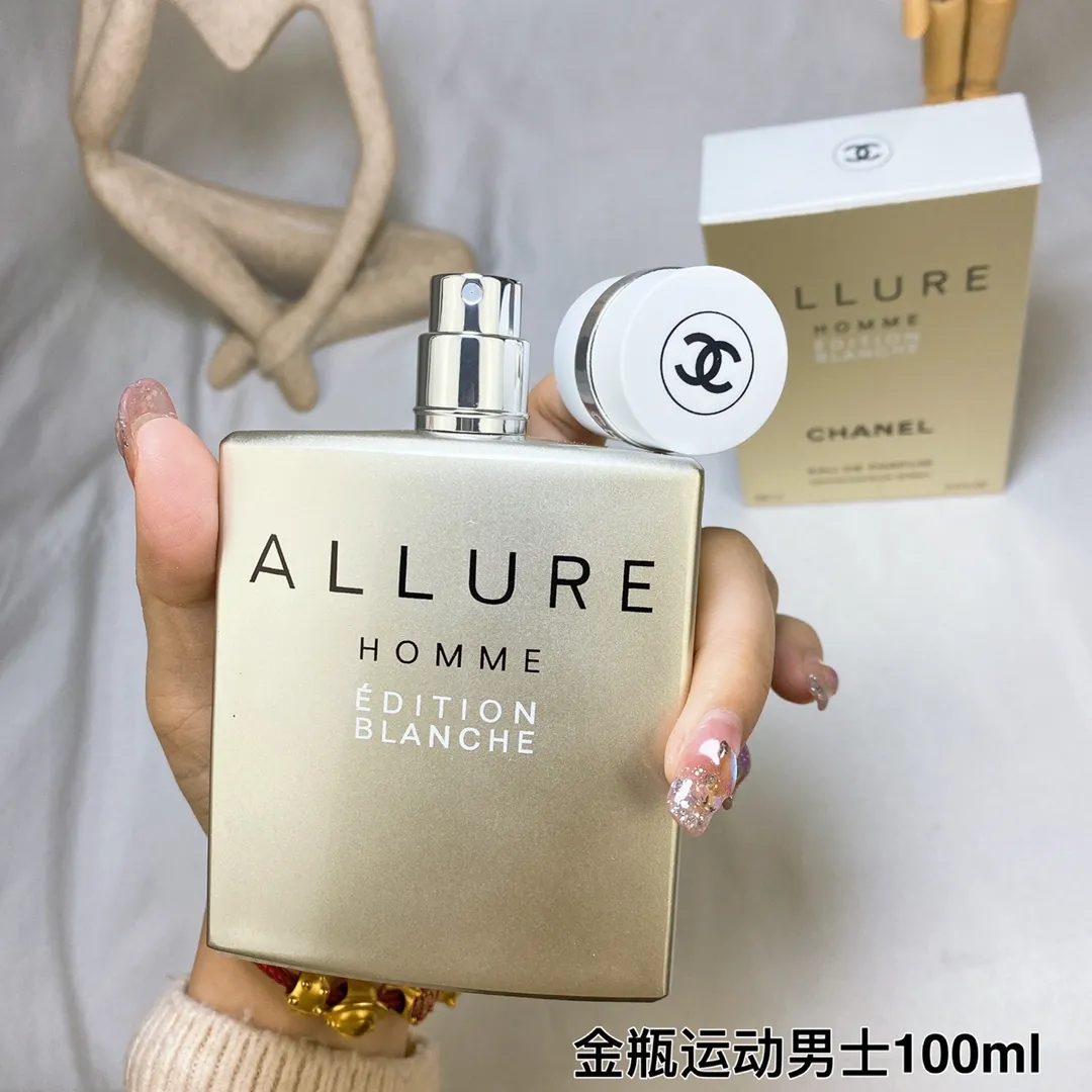 Chanel White Charm (White Fashion) Gold Bottle Sports Men 100ml