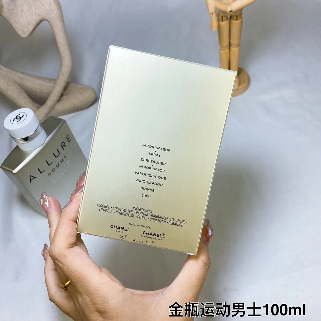 Chanel White Charm (White Fashion) Gold Bottle Sports Men 100ml