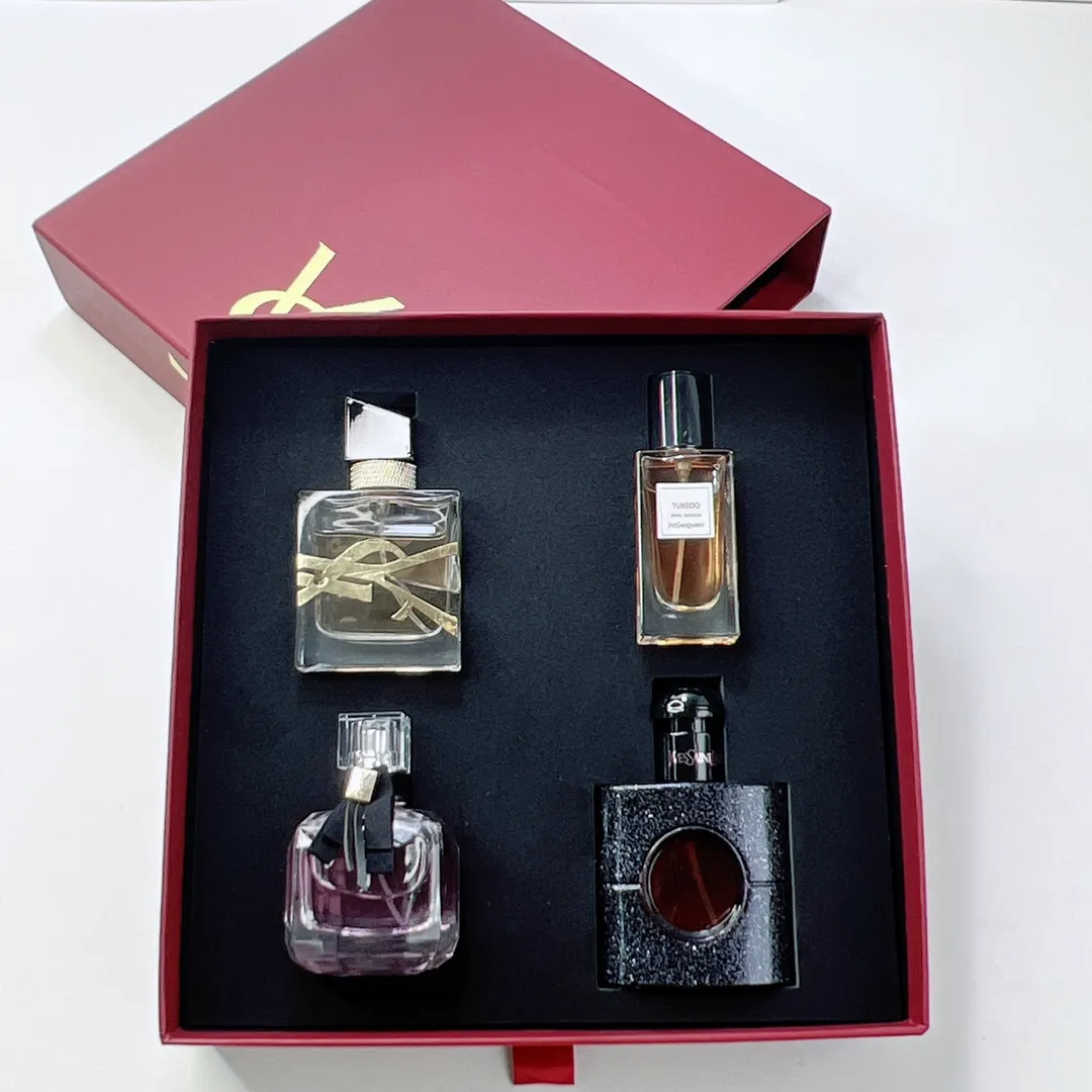 Saint Laurent Perfume Sample 30ml Four Piece Red Box! 30mlx4 With Nozzle