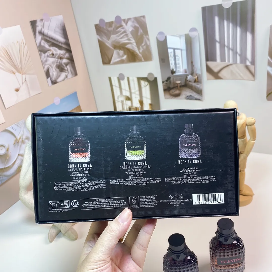 Valentino Black Box Sample Set Of Three, With Nozzle