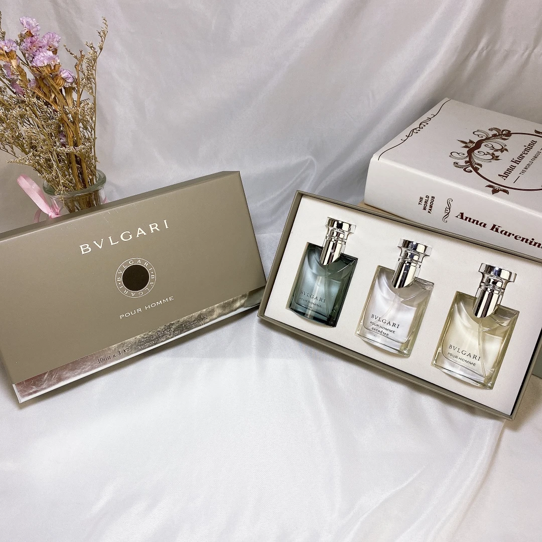 Bulgari Darjeeling Tea Men's Three Piece Set, 3x30ml