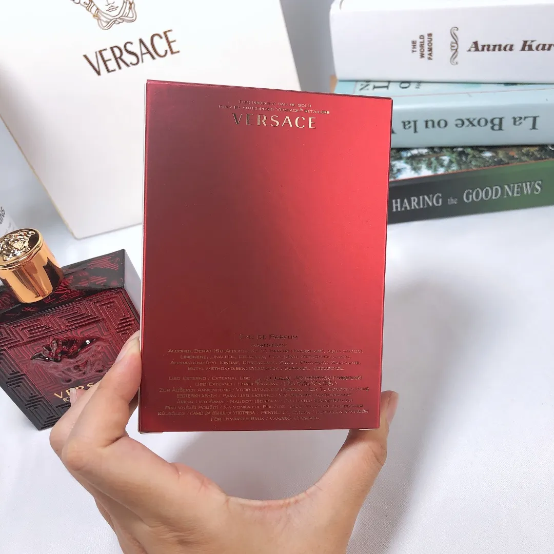 Versace Red Eros Eros Love God Water Men's Eau De Toilette New Red Bottle 100m