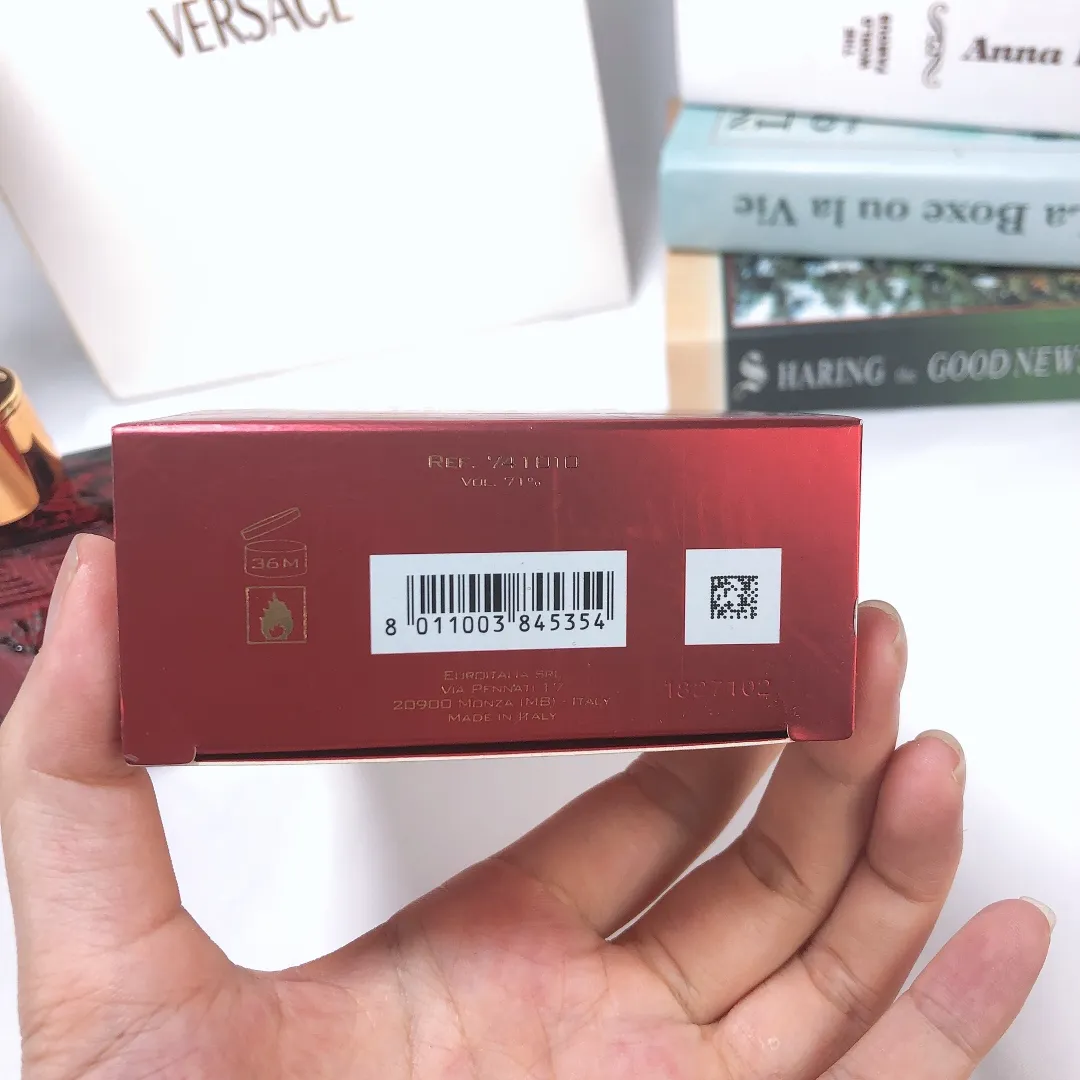 Versace Red Eros Eros Love God Water Men's Eau De Toilette New Red Bottle 100m