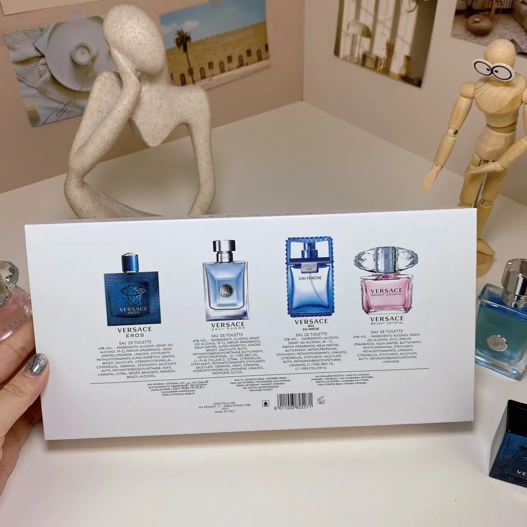 Versace Perfume Chinese Sample 30mi Four Piece Set! 30mlx4 With Nozzle