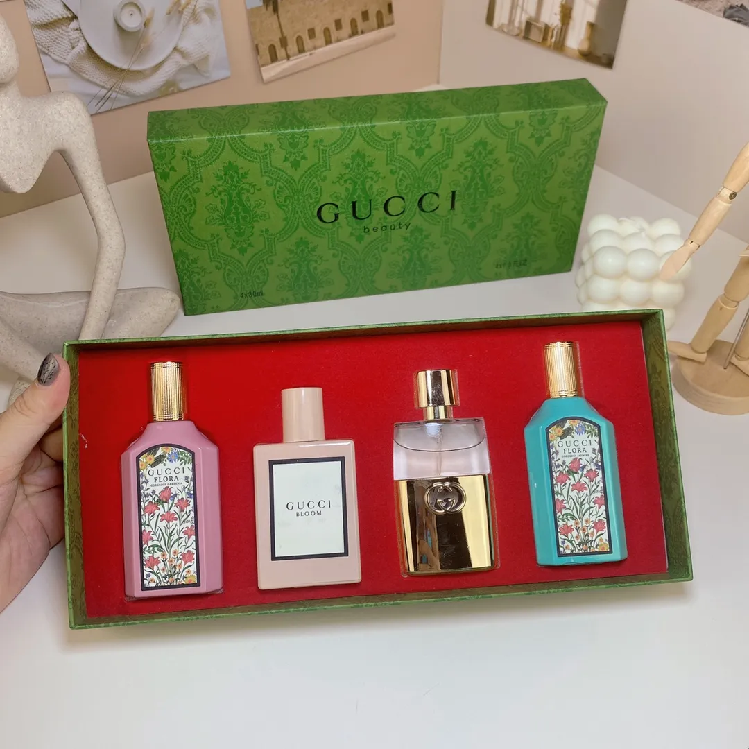 Gucci Green Box Sample Set Of 4 Pieces, 30ml X, With Nozzle