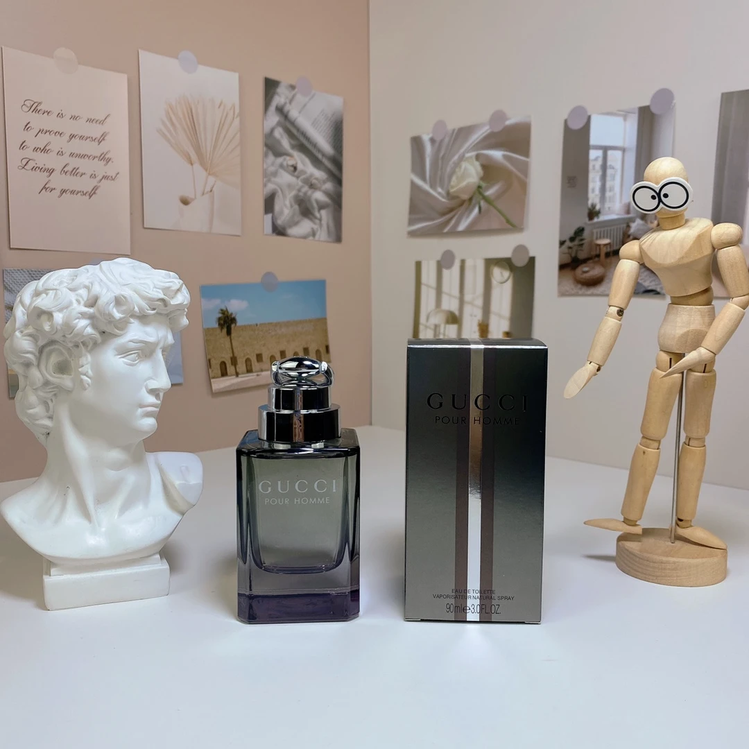 Gucci Classic Men's eau de toilette with the Same Name Fresh and Durable Wooden Fragrance Men's 90mI