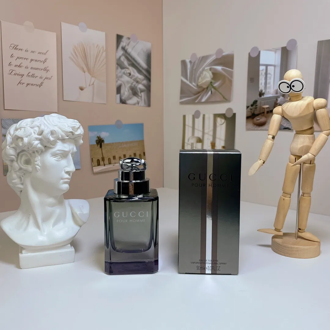 Gucci Classic Men's eau de toilette with the Same Name Fresh and Durable Wooden Fragrance Men's 90mI