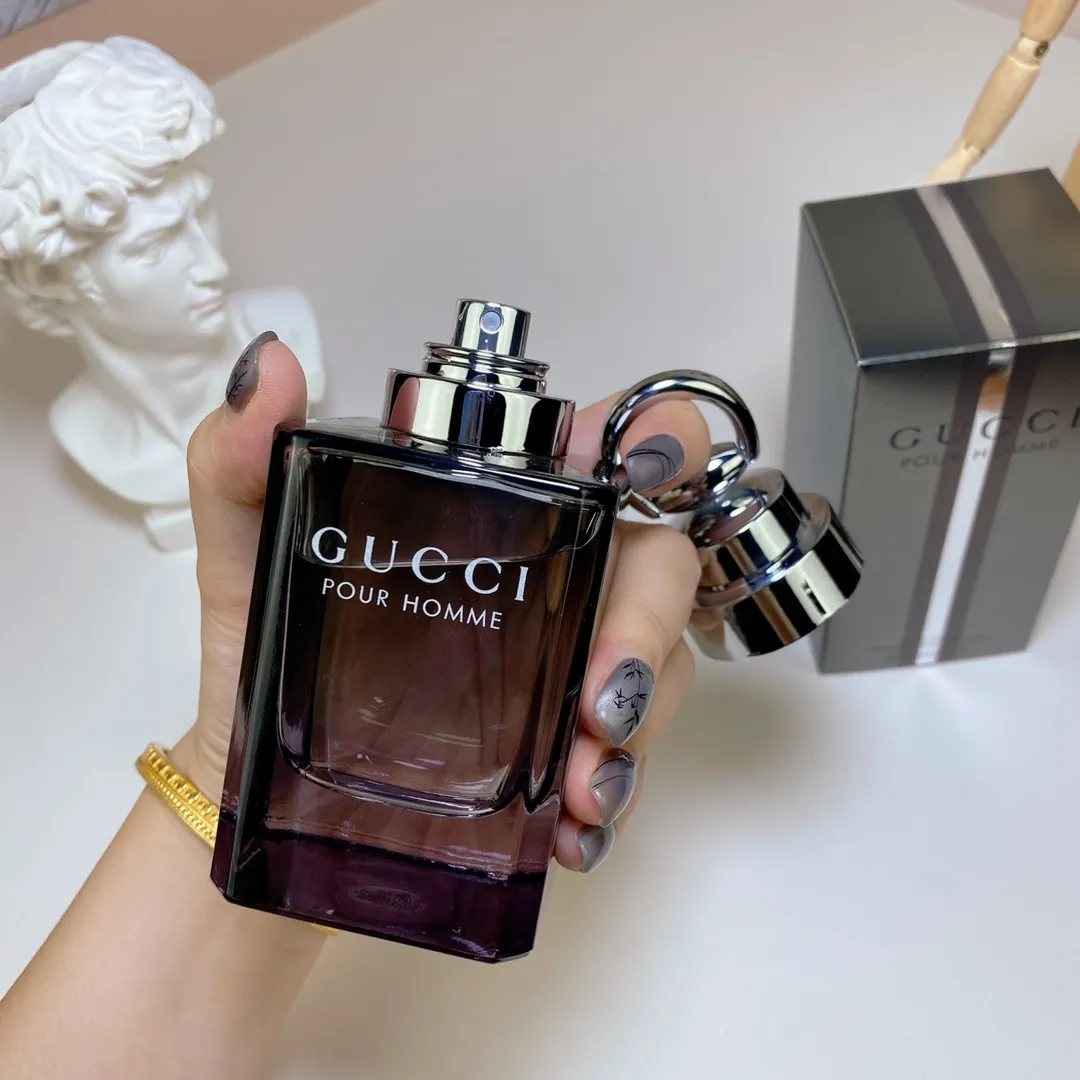 Gucci Classic Men's eau de toilette with the Same Name Fresh and Durable Wooden Fragrance Men's 90mI