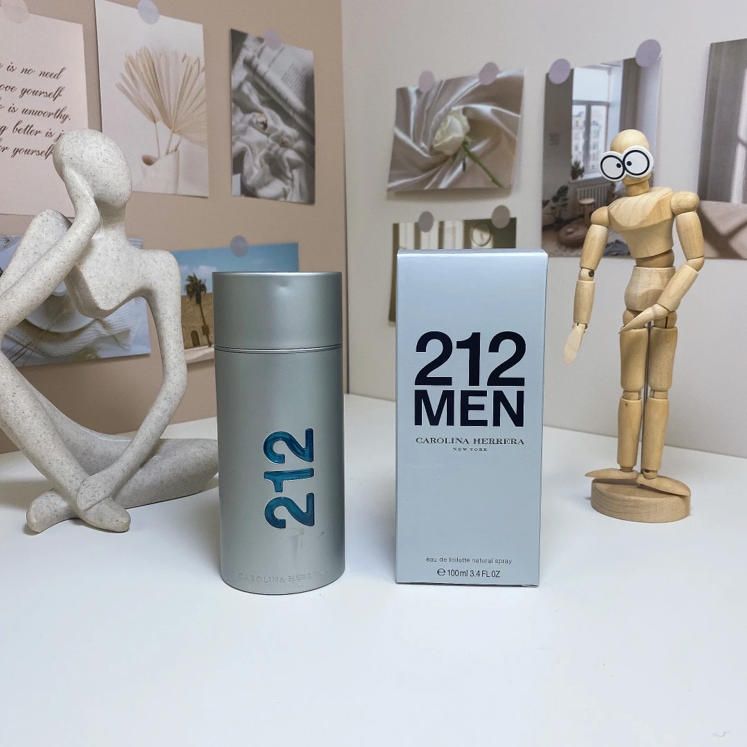 Carolina Herrera 212 Silver Bottle Men's 100ml Carolina Herrera