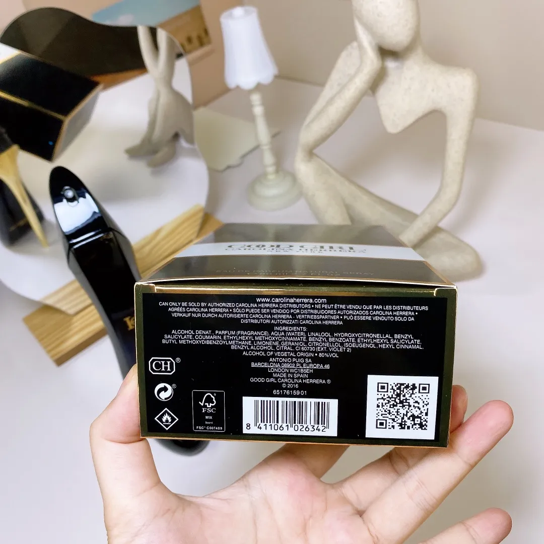 Carolina Black High Heels Women's Thick Perfume 80ml