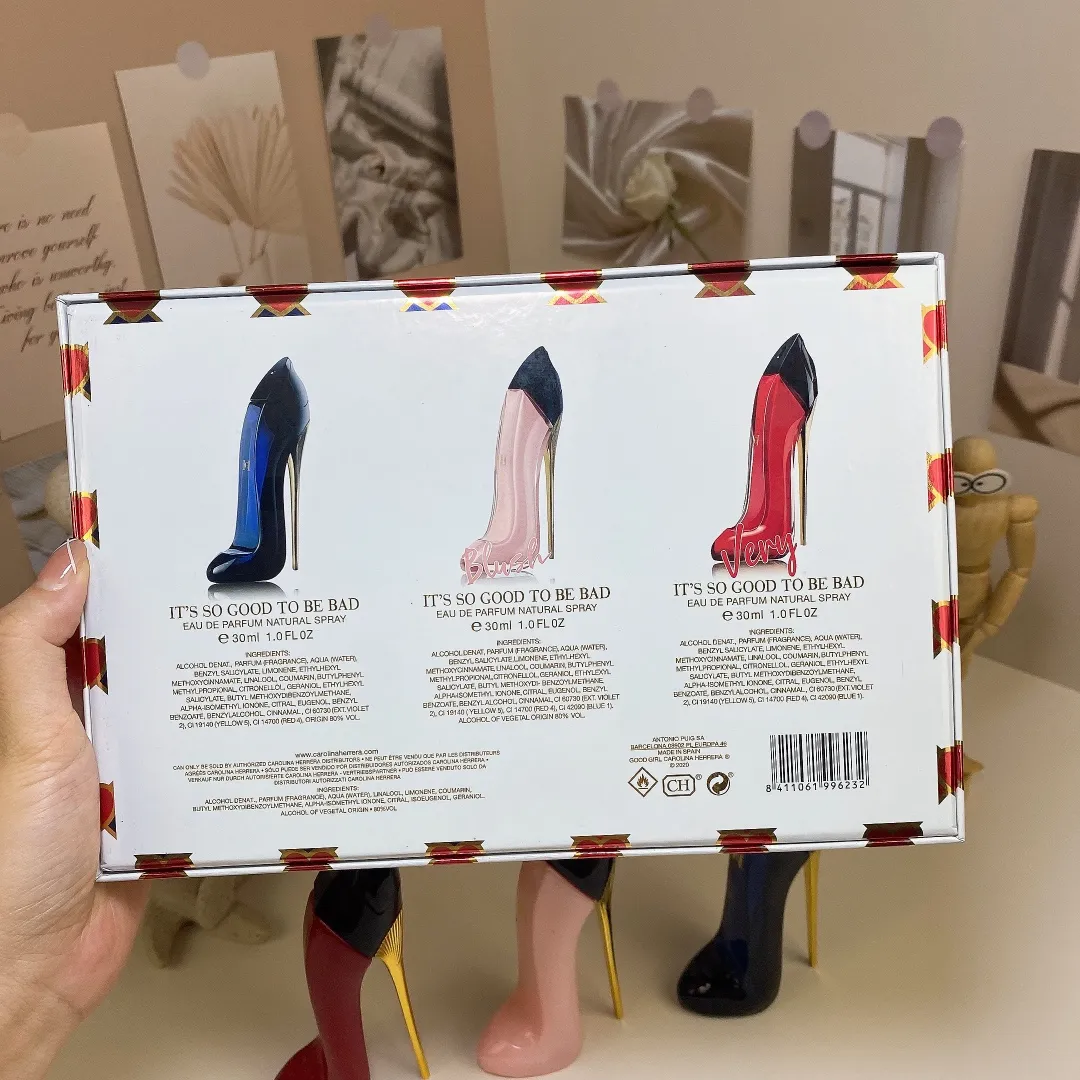 Carolina Herrera Carolina Helera CH Good Girl High Heel Shoes Chinese Three Piece Set perfume 30mIx3