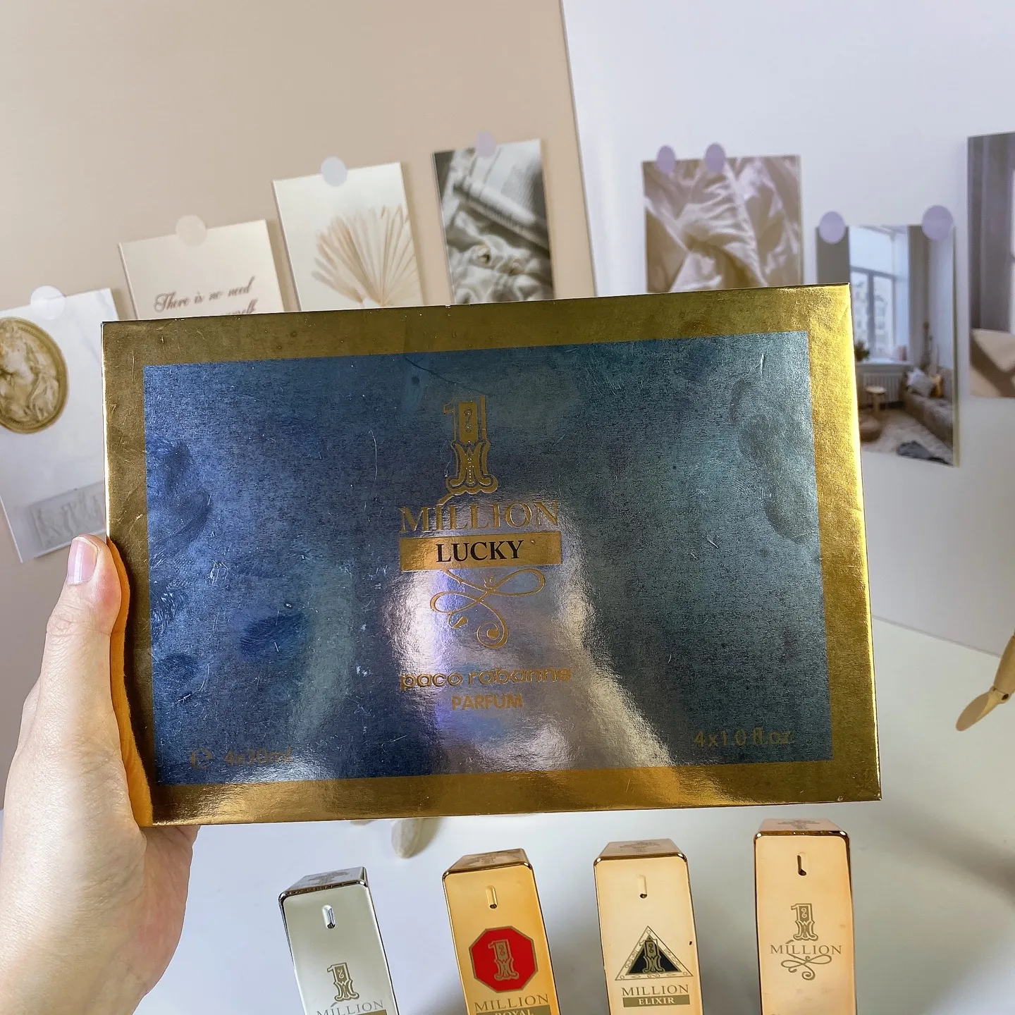 Paco Rabanne Million Men's Sample Four Piece Set, 30mlx4 Pieces, With Nozzle